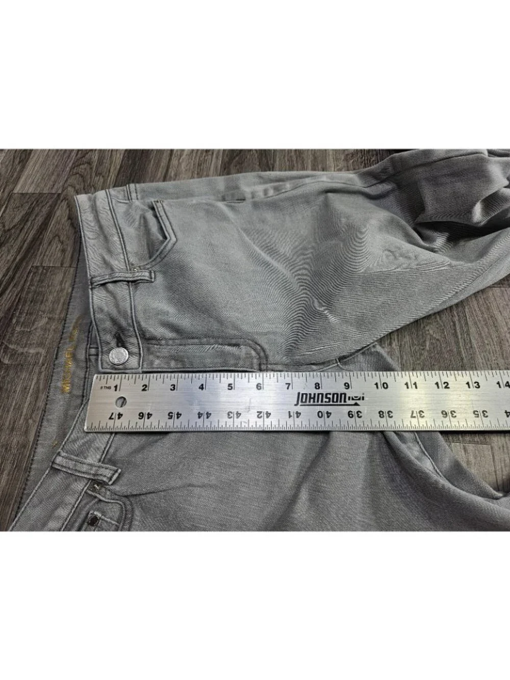 Michael Kors Izzy Skinny Jeans Womens 8 Gray Light Wash Mid‎ Rise Stretch Denim